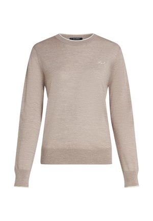 KARL LAGERFELD, Πουλόβερ - sandstone melange