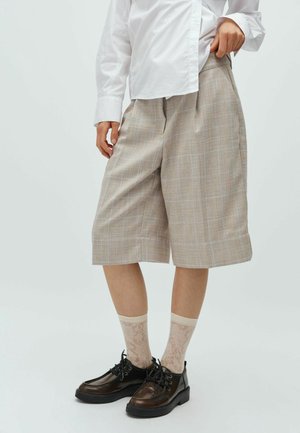 BRECAN - Kratke hlače - beige check