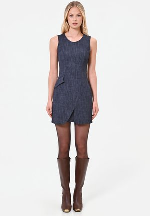 Rinascimento, ABITO TINTA UNITA - Robe fourreau - blu navy