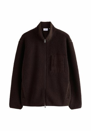 Next, BORG FULL ZIP THROUGH FLEECE - Fleece jacket - chocolate brown
