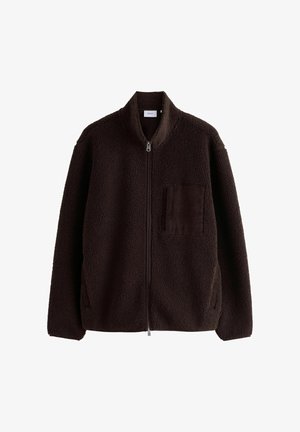 Next, BORG FULL ZIP THROUGH FLEECE - Fleece jacket - chocolate brown