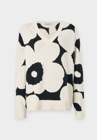 Marimekko PÄIVÄ UNIKKO - Džemper - off white/dark grey