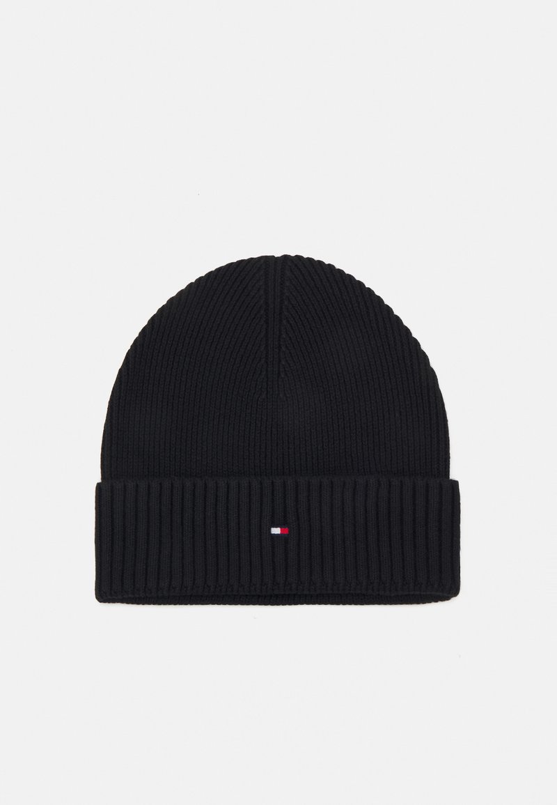Tommy Hilfiger FLAG BEANIE UNISEX - Kapa - black