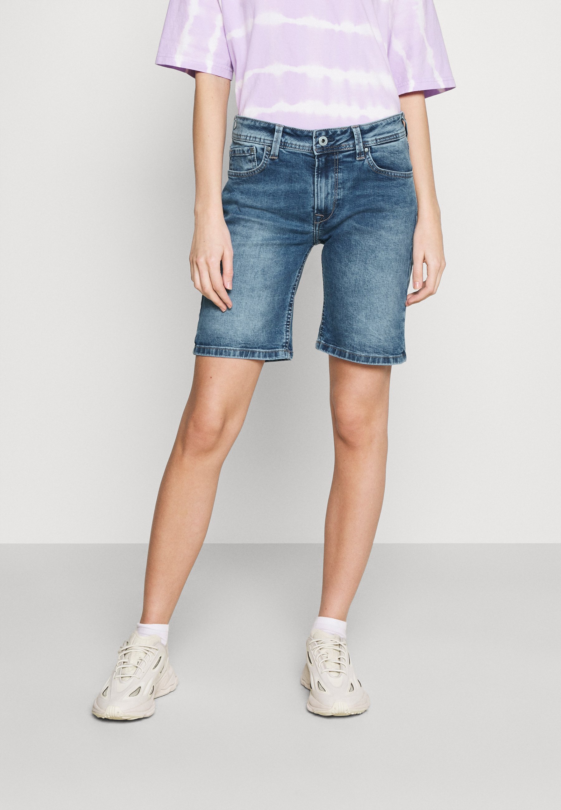 Pepe Jeans POPPY - Shorts vaqueros - denim/blue denim - Zalando.es