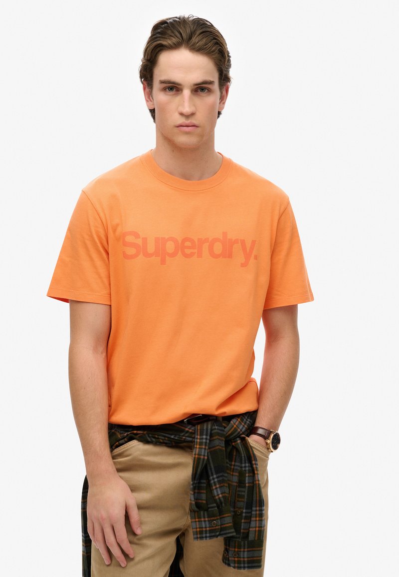 Superdry & Co CORE LOGO CITY - Camiseta estampada - florida orange
