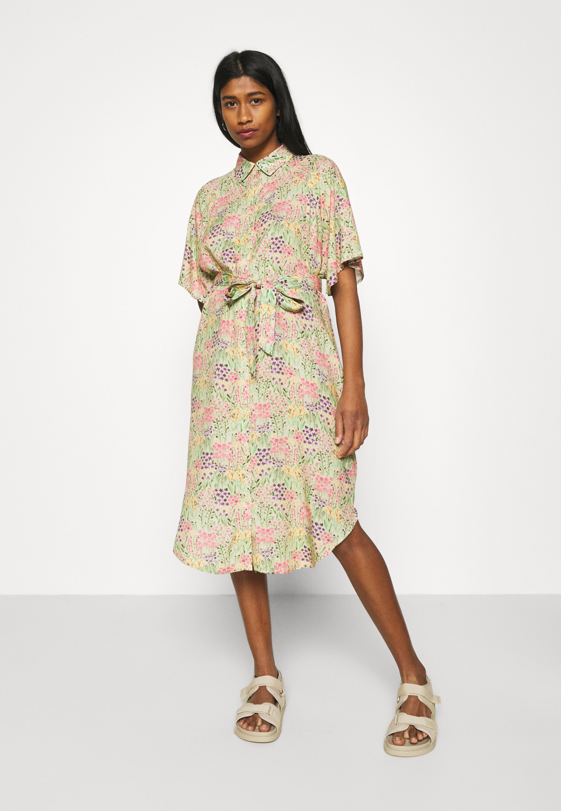 double split midi dress