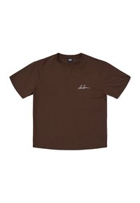 BACE TEE - T-shirt - bas - chocolate small script
