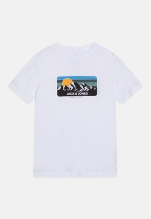 JJPEAK TEE CREW NECK - T-Shirt print - white