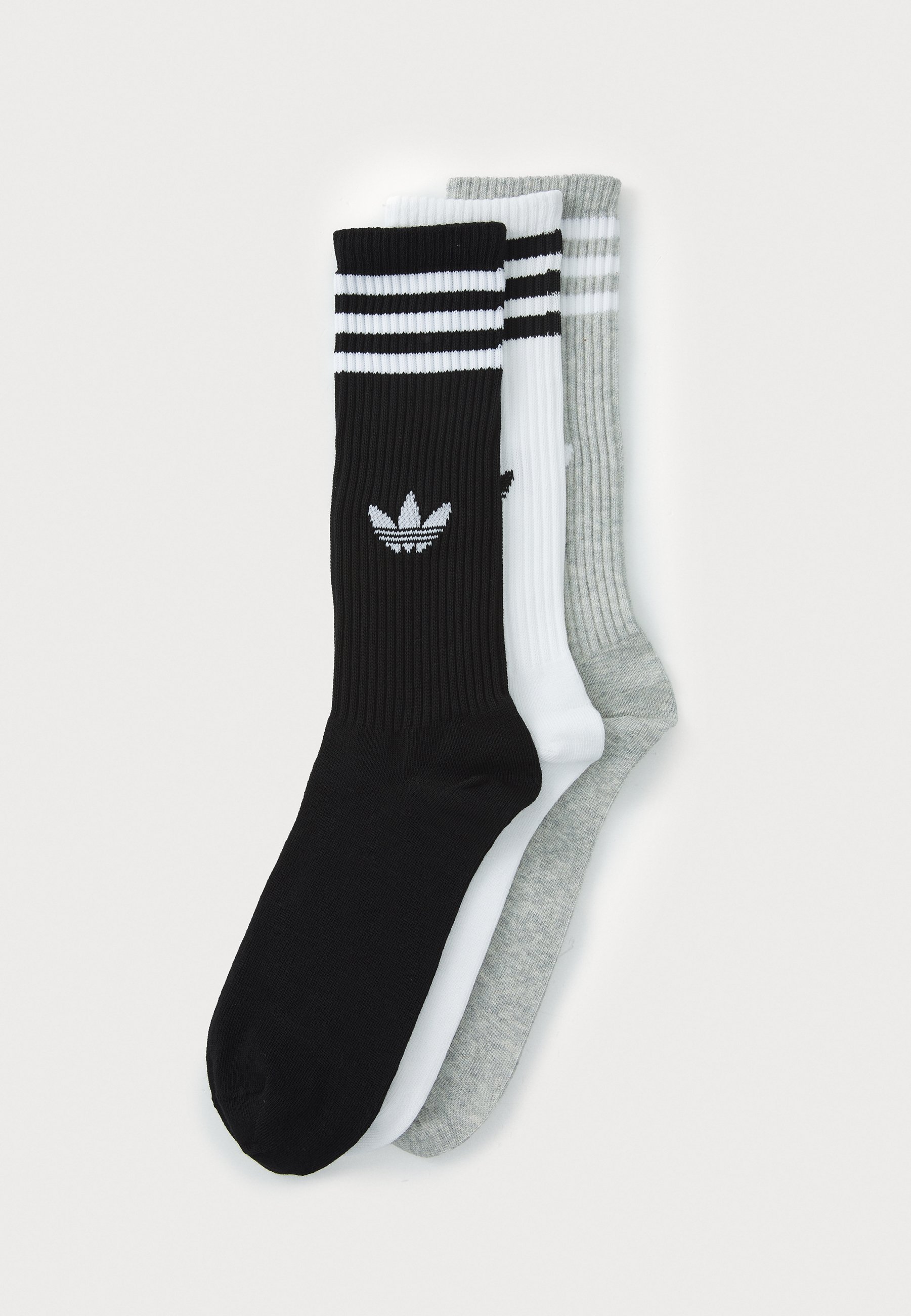 adidas Originals 3PACK Socks white/medium grey heather/black