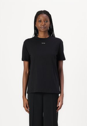 Calvin Klein NANO LOGO REGULAR - T-shirt basique - black