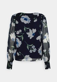 VILA VIFALIAS VNECK - Blusa - navy big flower