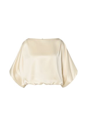 Malina, HAVANNA BOAT-NECK PUFF-SLEEVE BLOUSE - Blouse - pearl