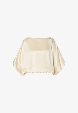 Malina, HAVANNA BOAT-NECK PUFF-SLEEVE BLOUSE - Blusa - pearl