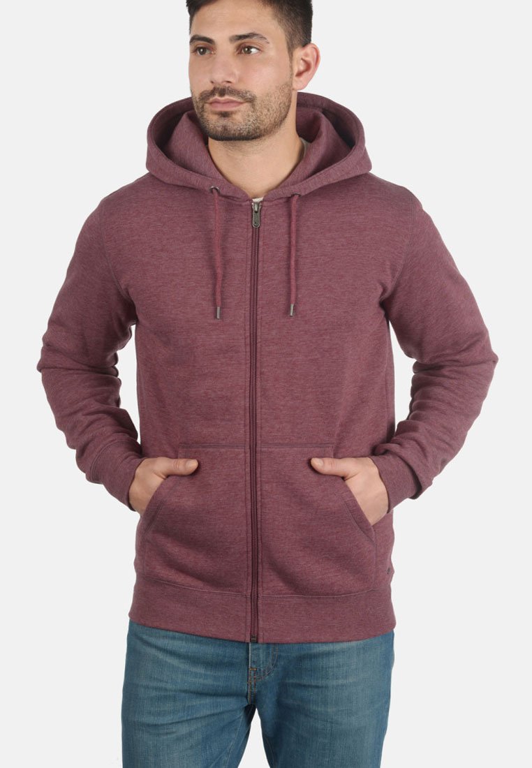 Solid SDBERTIZIP - Sweater - wine red