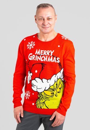 THE GRINCH WEIHNACHTSMERRY WINTER UGLY  - Maglione - rot