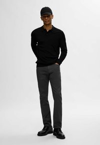 Selected Homme Polo majica - black
