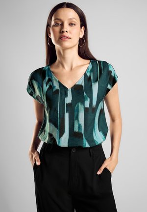 Street One MIT V-AUSSCHNITT - Bluse - grün