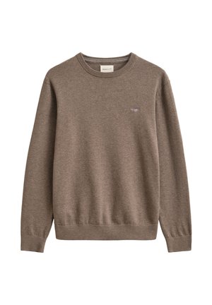GANT, CLASSIC - Pullover - dk hazelnut melange
