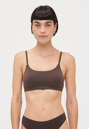 ONLPEACHY SCOOP BRALETTE  - Brassière - seal brown