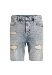 DISTRESSED RELAXED - Kratke hlače iz džinsa - acid light blue destructe