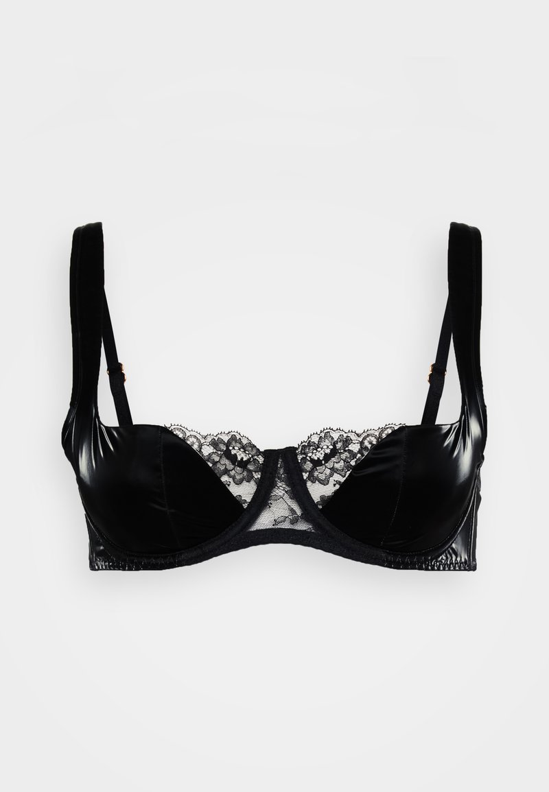 Waspie (serre-taille) Agent Provocateur Electra Rare - Taille L/4, Noir Et Dentelle Verte, Neuf Avec étiquettes