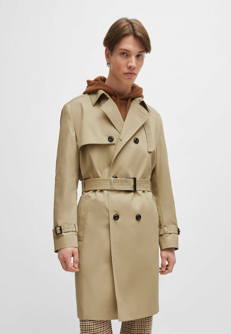 Spannende Trenchcoat Beige Herren Bilder