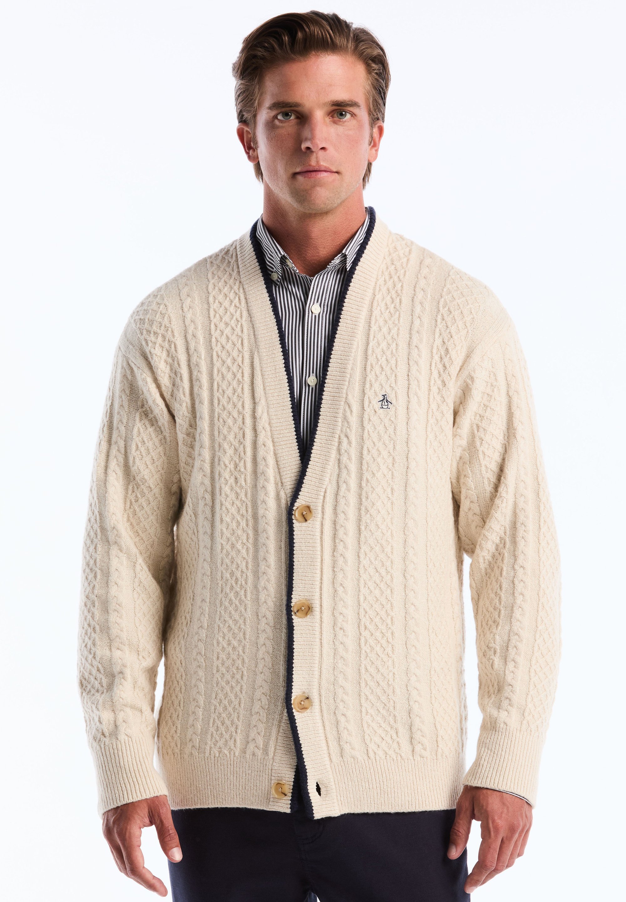 Chemise Veste Homme Penguin Munsingwear - Taille M - Gris/Bleu Foncé - Occasion