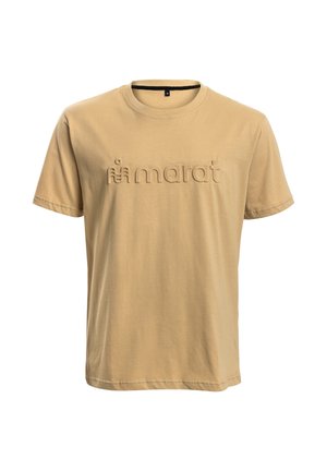 VOLUMETRIC LOGO - Trükipildiga T-särk - beige