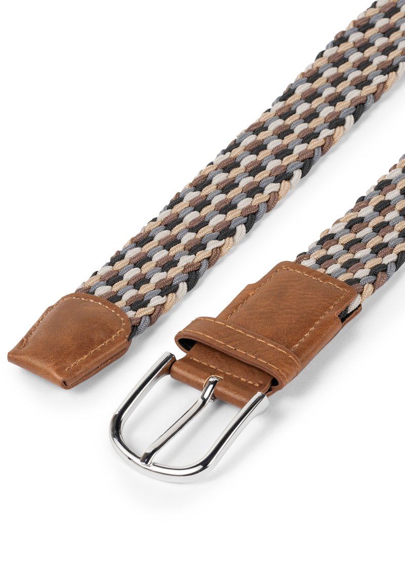 Indicode Unisex Anders Belt - Cintura In Ecopelle Intrecciata Larga 40 Mm Con Fibbia Metallica, Lavabile In Lavatrice (Nero, 105 Cm) - 2