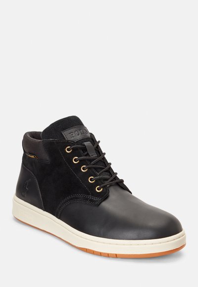Polo Ralph Lauren WATERPROOF LEATHER SUEDE TRAINER BOOT - Vysoké tenisky - black