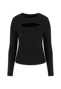 CUT-OUT - Long sleeved top - schwarz