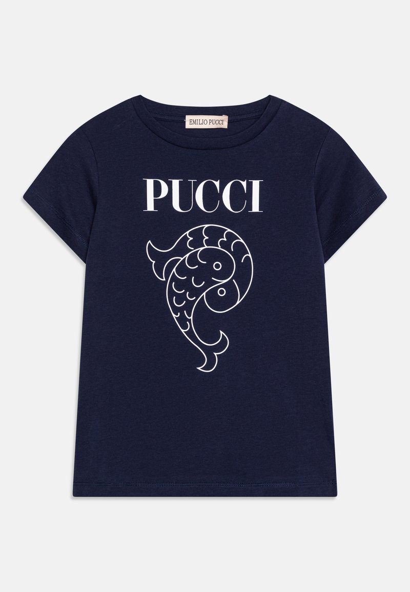 EMILIO PUCCI T-shirt print donkerblauw EMILIO PUCCI T-shirt print donkerblauw