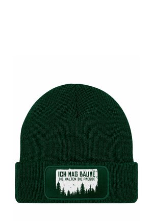 MIT SPRUCH ICH MAG BÄUME AUFDRUCK - Beanie - dunkelgrün