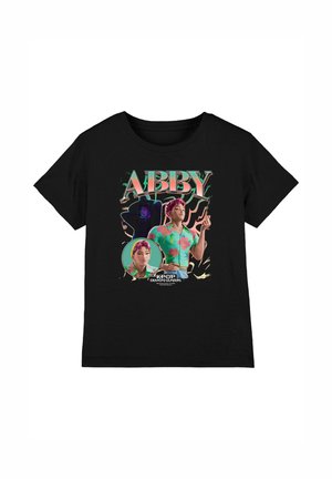 NETFLIX, KPOP DEMON HUNTERS SAJA BOYS ABBY HOMAGE UNISEX - Print T-shirt - black