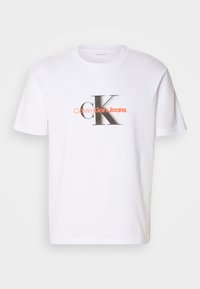 MONOLOGO SHIFT TEE - Print T-shirt - bright white