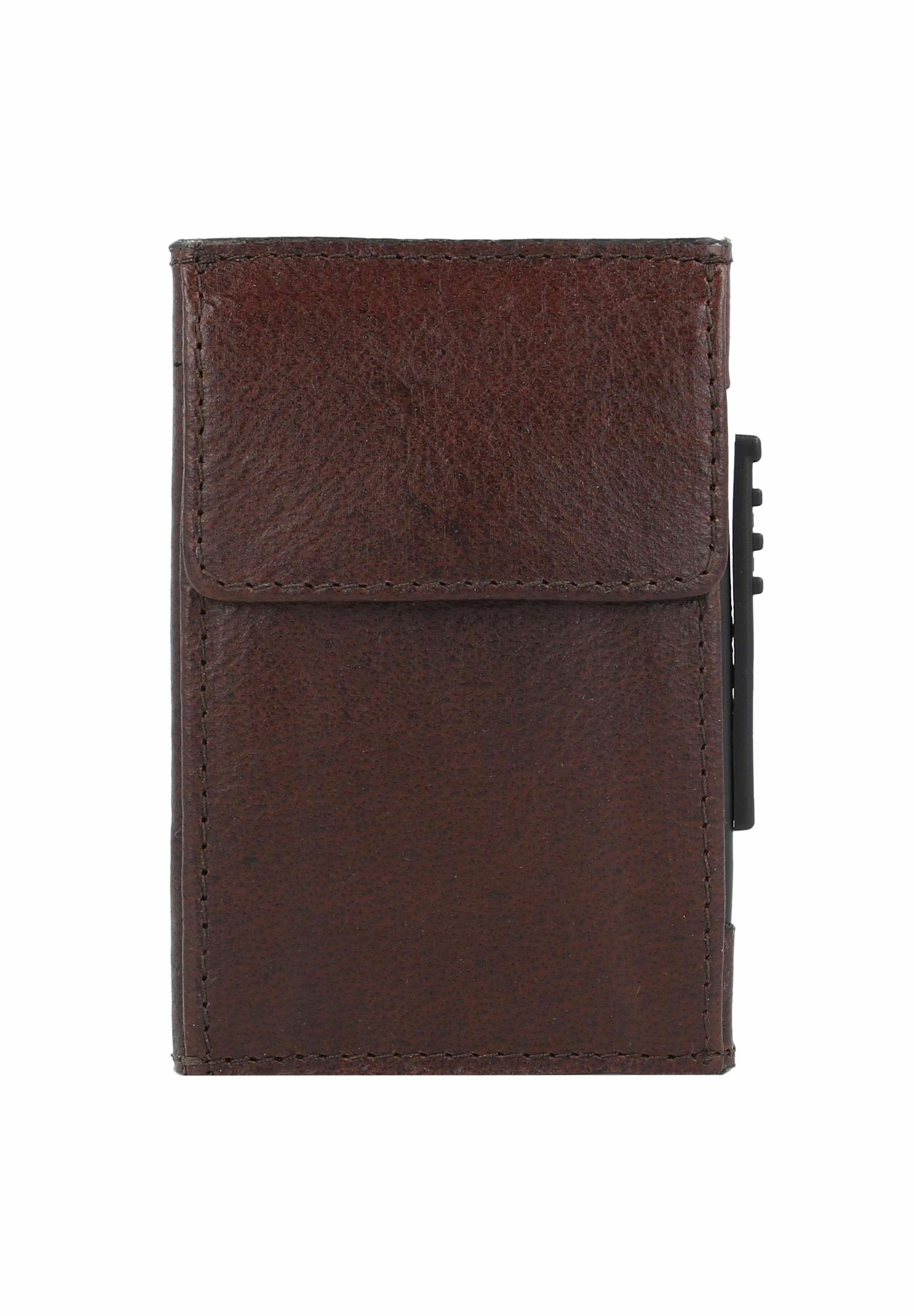 Porte-Cartes De Visite En Cuir Avec Fermeture Magnétique - Compact, Léger, Style Professionnel - Noir - 10