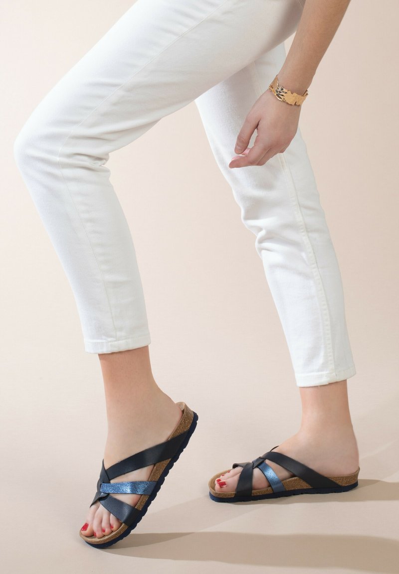 SUNBAY MULTIBRIDE ALBURY Mules navy/bleu marine ZALANDO.FR