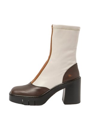 Botines con plataforma - brown/cream