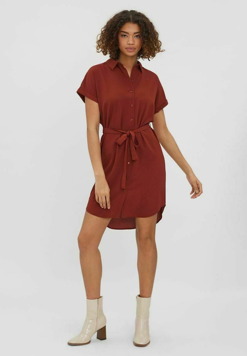 Vero Moda Curve Blousejurk cognac Vero Moda Curve Blousejurk cognac