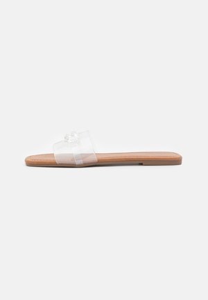 Pantolette flach - silver-coloured