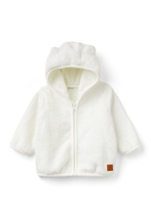 United Colors of Benetton Felpa con zip - white