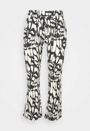 ONLY Petite ONLGRID FLARED PANT - Trousers - black