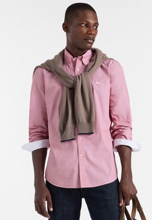 BOTTON DOWN CON LOGO - Camicia - rosso chiaro