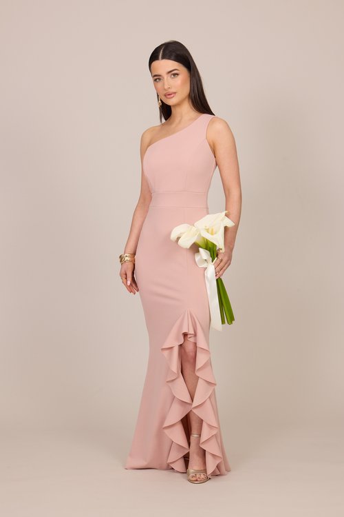 chinese dress ladies Austin Convertible Maxi Dress in Hot Pink| Pink Oversized Maxi Dress | Pink  Bridesmaid Dress main image 1