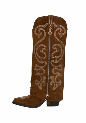 Cowboy/Biker boots - taupe