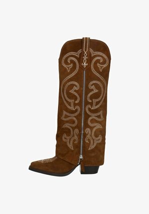 sacha Bottes de cowboy / motard - taupe