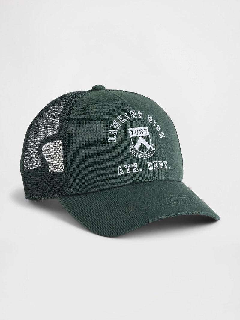 GAP STRANGER THINGS TRUCKER HAT - Kšiltovka - deep hunter/černá ...
