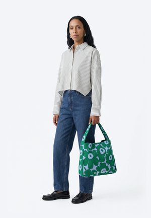 Marimekko, LARGE UNIKKO SHOULDER BAG - Cabas - dark green/blue
