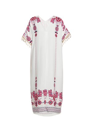 usha, Robe de jour - weiss mehrfarbig