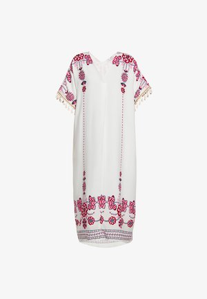 usha, Robe de jour - weiss mehrfarbig